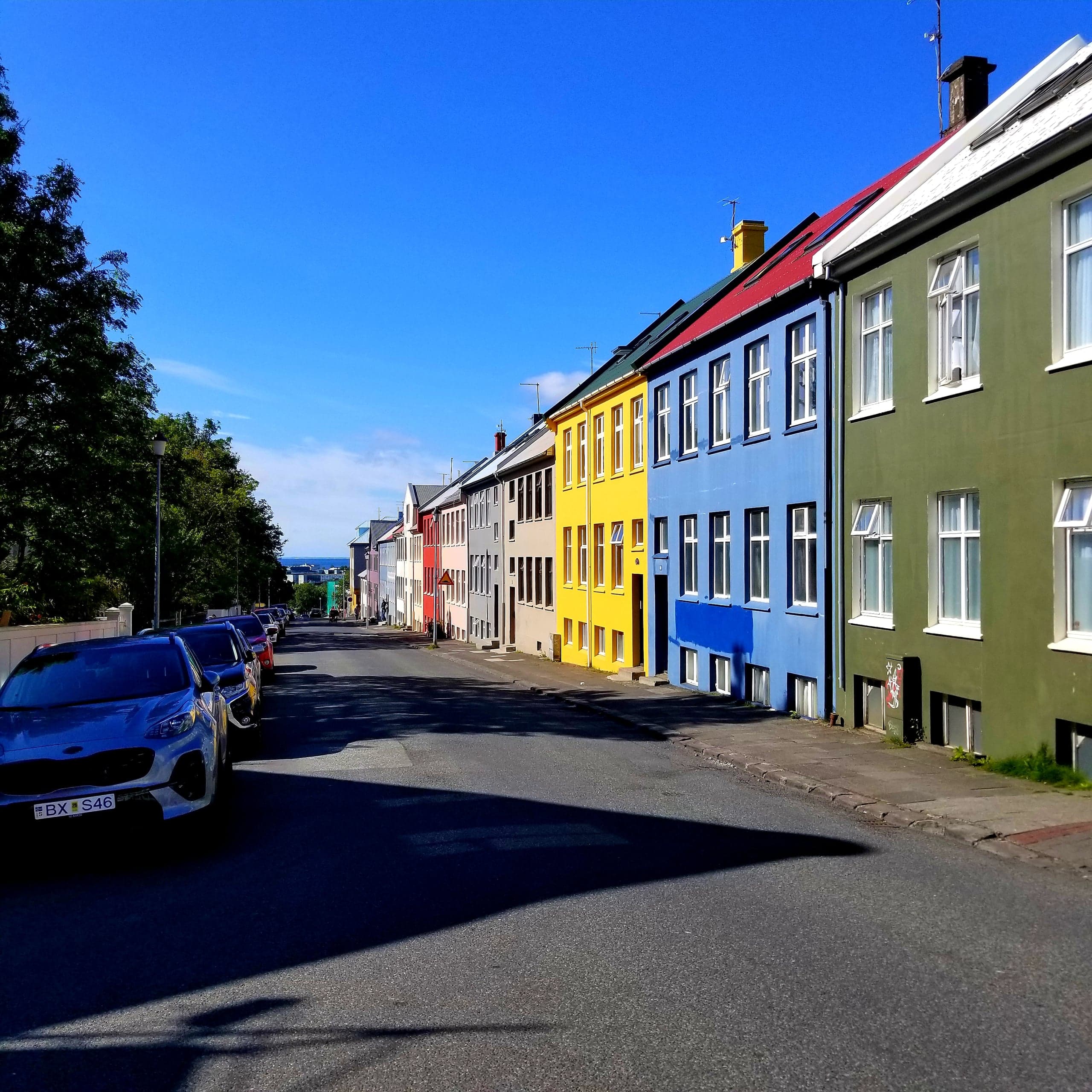 Iceland Reykjavik Colorful Street
