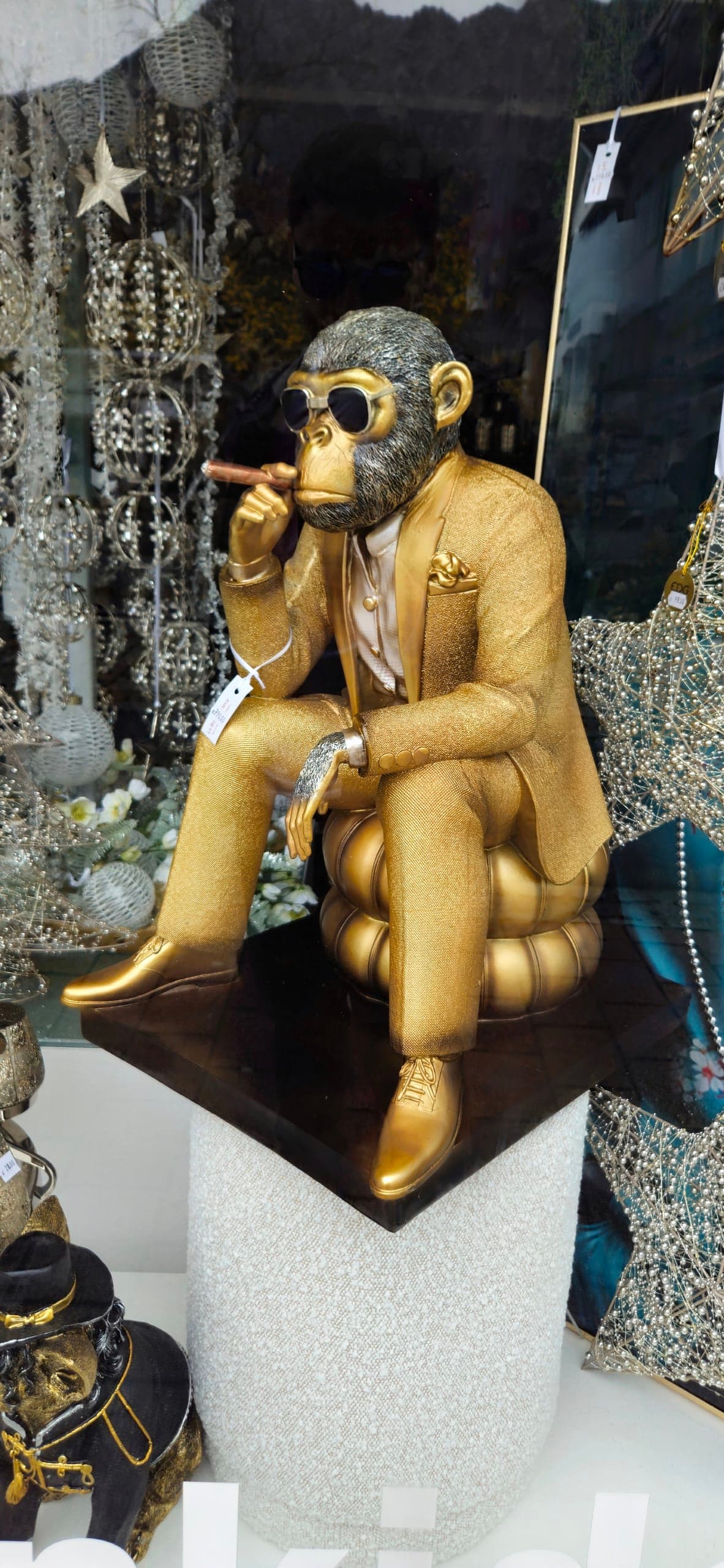 Liechtenstein Gold Gorilla Statue