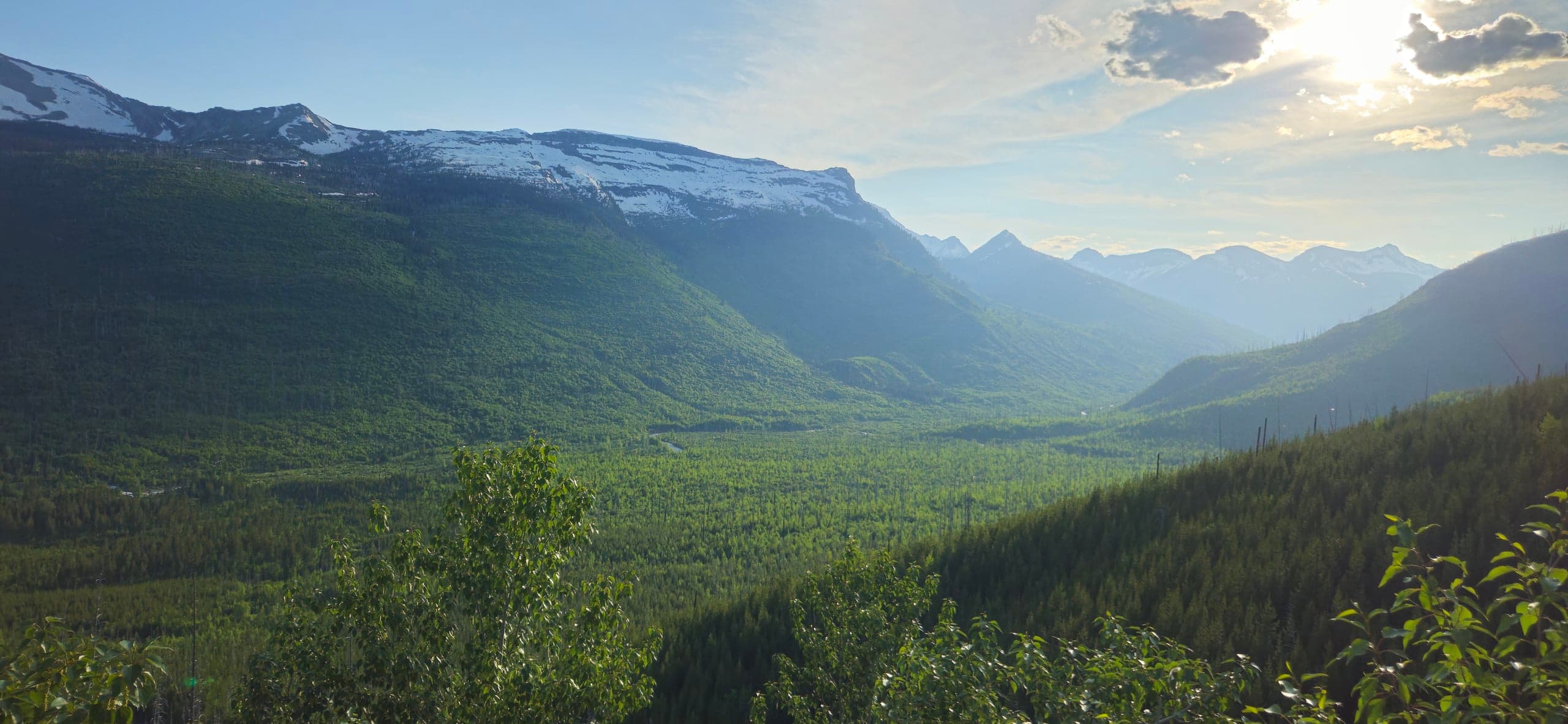 USA Glacier Valley View