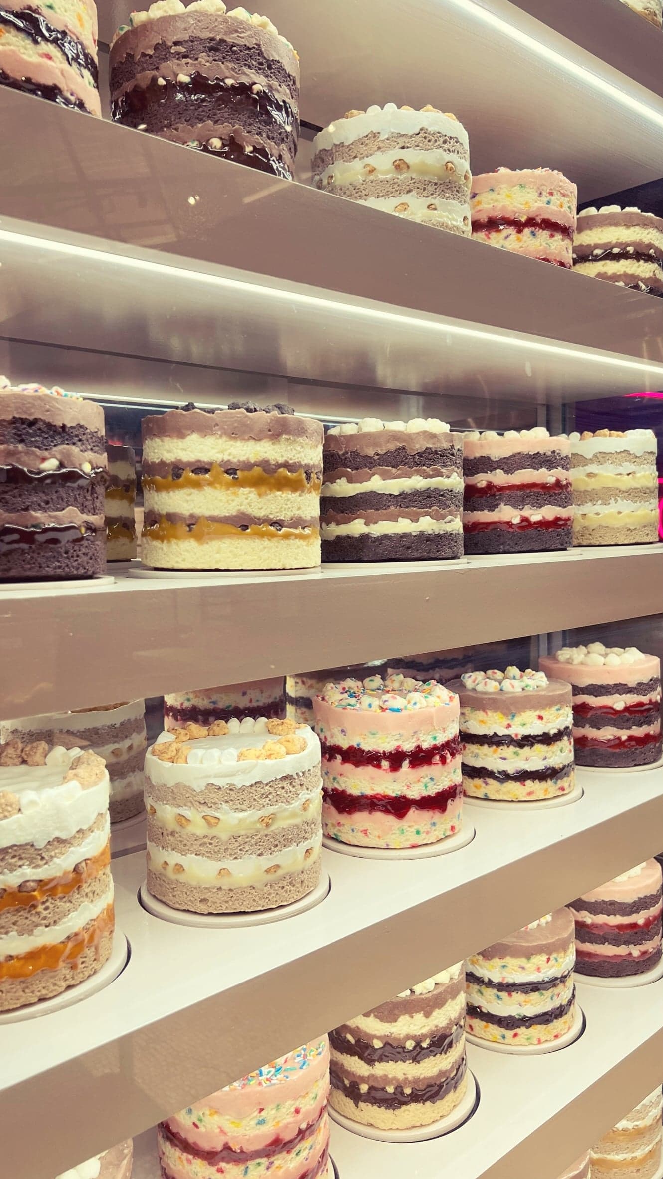USA Layered Cakes Display